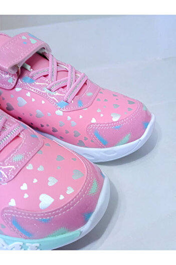 PATİK BEBE Kuromili Lighted Girl's Lightweight and Flexible Sports Shoes Are Lighted between 26-30