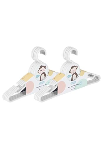Generic Inochi Hara Baby Cloth Hanger | Kids Hanger for Nursery | Plastic Newborn Coat Hanger | Children Cl