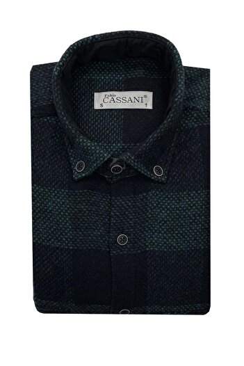 FABİO CASSANİ Men's Winter Genuine Lumberjack Shirt - 7399