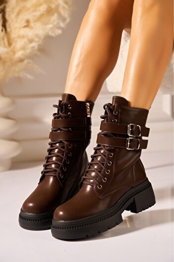 Joana Zylene Tan Faux Leather Cozy Lined Women's Boots