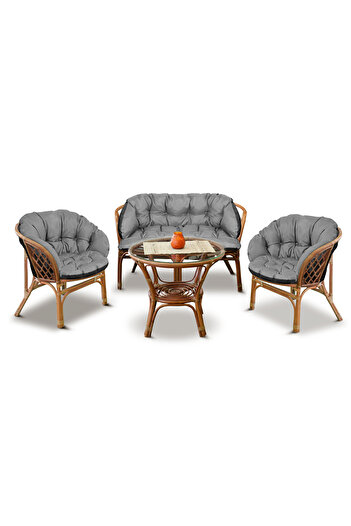 Autoalorria Garden set 2x122x40cm + 190x40cm for chair sofa swing rattan furniture waterproof grey