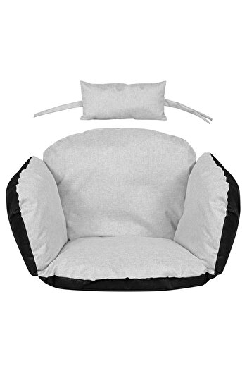 Autoalorria Garden cushion 112x113 cm for stork's nest hanging chair waterproof light grey