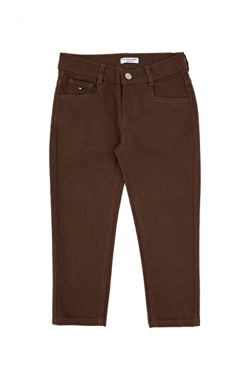 U.S. Polo Assn. Boy's Brown Canvas Trousers 50317273-Vr029
