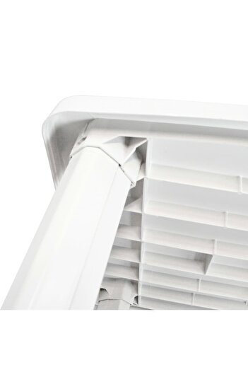 vidaxl طاولة حديقة بيضاء 101x68x72 سم بلاستيك