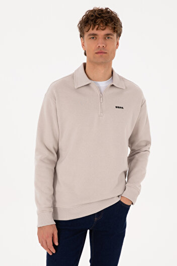 U.S. Polo Assn. Men's Stone Basic Sweatshirt 50313783-Vr049