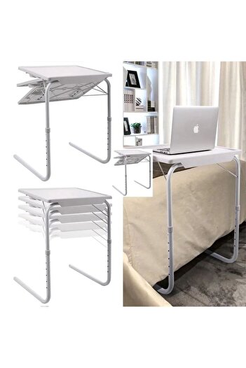 Generic طاولة كمبيوتر محمول قابلة للطي من Table Mate II باللون الرمادي