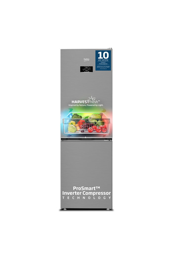 Beko Refrigerator 366L Gross (316L Net) Capacity, Neo Frost Dual Colling, Low Noise, RDNE400CS(Inox)