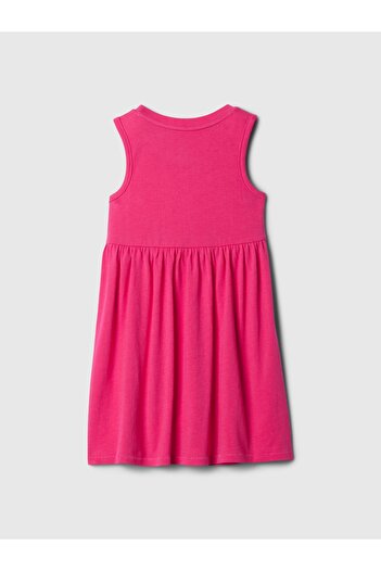 GAP Kız Bebek Pembe Gap Logo Elbise