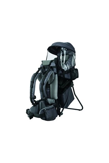 FreeON Child carrier backpack with canopy, multiple compartments, 87.5 x 38 x 77 cm, Grey