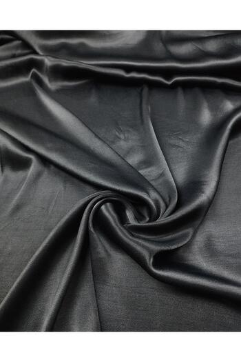 Kumaş Parça Satin Viscose in Black Color (Width 150 cm X Length 135 cm)