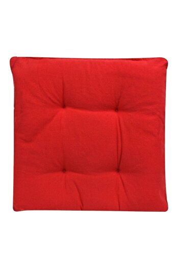SHOPIENS Chair Cushion, Double-Sided, Red, 40x40cm