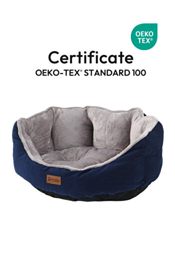 Desire Sprit Luxury Cat/Dog Bed, Non-Slip Base, Certified Fabric, Washable, Silicone Fiber Filled