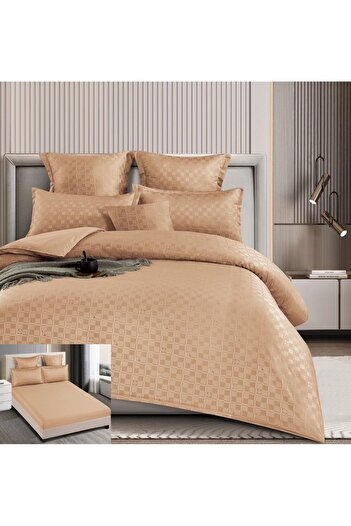 Pucioasa Finet checked bed linen 6 pieces Varane FL015