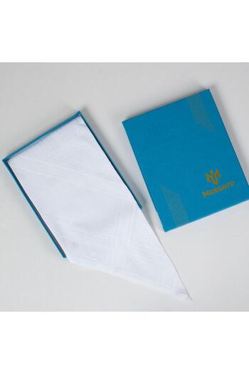 MASSARO Latest edition white shemagh for men