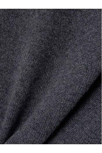 glanour Women's Crew Neck Soft Textured Oversize Knitwear Sweater