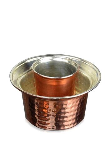 KAVELE 2-Piece Ehli Keyf Cup Holder Copper Alcohol Gift