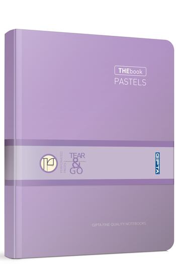 Gıpta Pastel Purple 20X28 400 Sheets 4 Compartment Hard Cover Ruled Notebook (3485)