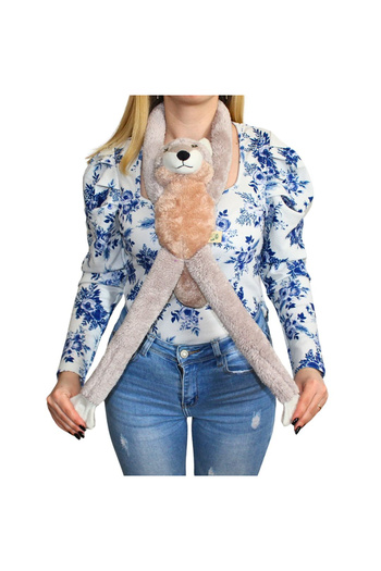 Deluxebase Plush wolf toy, gray color, 57 cm