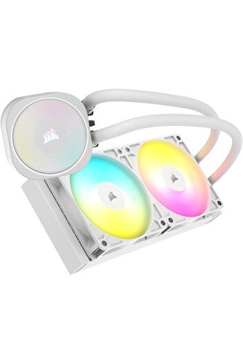 Corsair NAUTILUS ARGB CPU Cooler, 240mm, liquid cooling, white