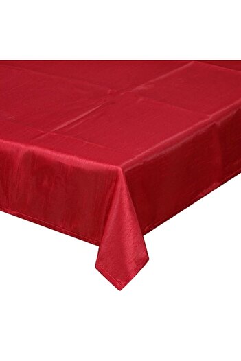 SHOPIENS Decorative Christmas Tablecloth, Red, Polyester, 220x140 cm