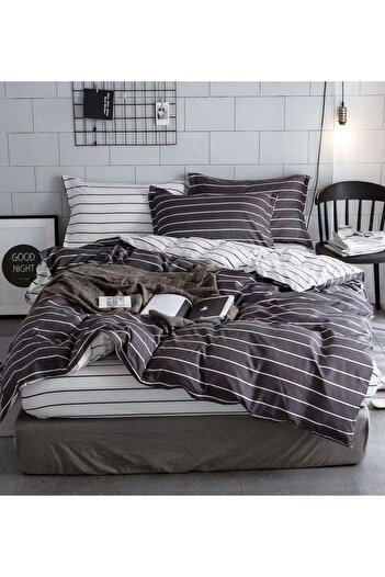 Pucioasa 4-piece bed linen without elastic Swallow FX042
