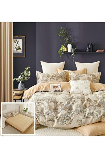 Pucioasa 6-piece elastic bed linen Fatma SX026