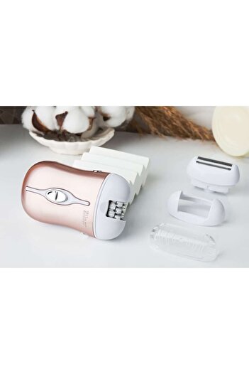 Zilan - Floria Professional 3-in-1 Epilator, 2 Interchangeable Heads, USB Rechargeable, Cordless, 2 Speeds, 60 min