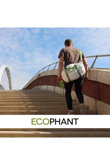 ECHOLINE Ecophant Sports/Weekend Bag, Waterproof, Thermally Insulated, RipStop, 32L - White