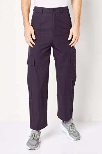 adidas Men Sportswear Fit Outdoor Cargo Pants, Dark Purple