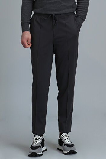 Lufian Lumer Sports Men's Chino Trousers Slim Fit Anthracite