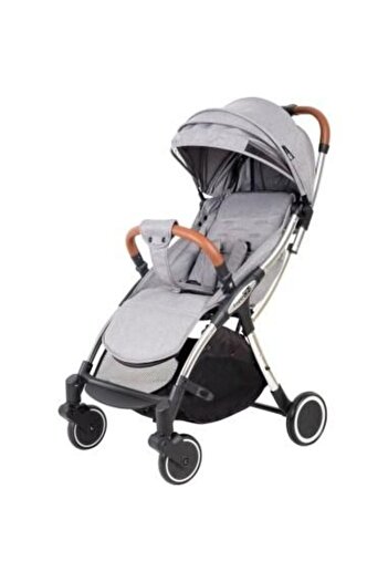 FreeON Nano Automatic Folding Stroller, Aluminum Frame, Faux Leather Handle, Adjustable Backrest, Bottle Ho
