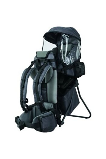 FreeON Child carrier backpack with canopy, multiple compartments, 87.5 x 38 x 77 cm, Grey