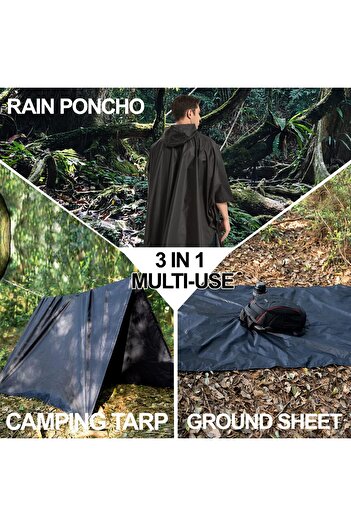 Generic salamra mens Rain Poncho (pack of 1)
