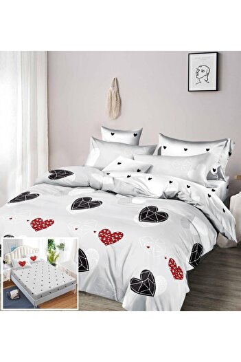 Pucioasa 6-piece elastic bed linen Small Heart SX190