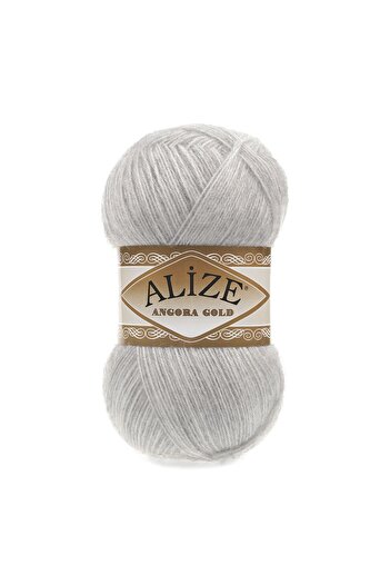 Alize Angora Gold 100 gr Χρώμα 208 - Ανοιχτό Γκρι Μελανζέ Πλεκτό Νήμα