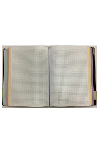 Gıpta Albastru pastel - 20x28, 400 coli, 4 compartimente, caiet cu copertă rigidă (3486)