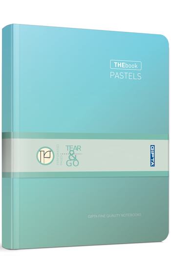 Gıpta The Book Pastel 20x28 400 Sheets 4 Compartments Hard Cover Hardcover Notebook (3486) Checked Pastel Light Green
