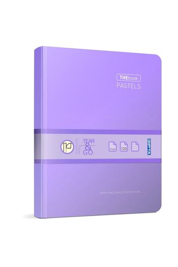 Gıpta The Book Pastel 17x24 160 Sheets 4 Compartments Hard Cover Hardcover Notebook (3048) Lined Purple