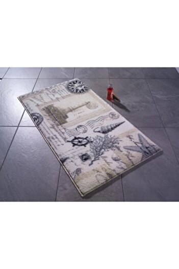 Confetti Light House 50X57 Beige Bathroom Rug