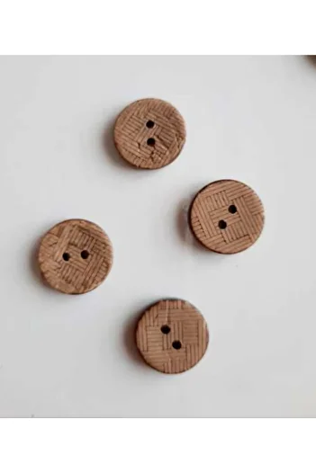 canan dizayn Wooden Cocanat Button 15 Pack 18 Mm