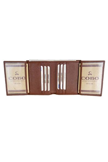 Zenga Men's Tan Original Leather Small Wallet 113-4