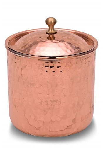GEREKSEAL Copper Saffron Spice Bowl No 4 Hand Forged Red