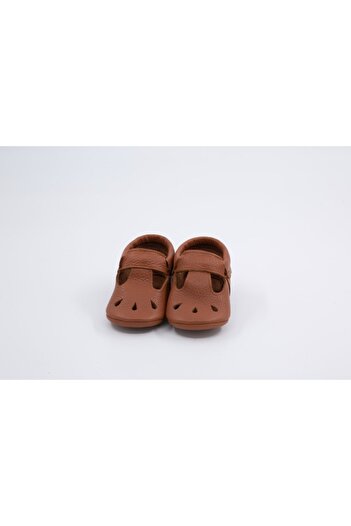 Li Puna - Nena Series Tan 100% Leather Baby First Step Shoes