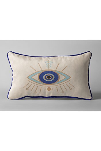 Alacastore Evil Eye Bead Themed Rectangular Throw Pillow Cover 30x50