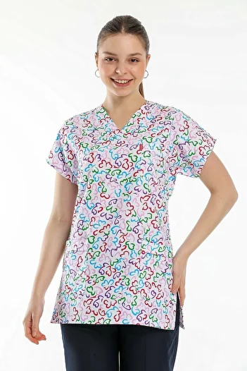Trendform Jersey Top Small Heart Patterned