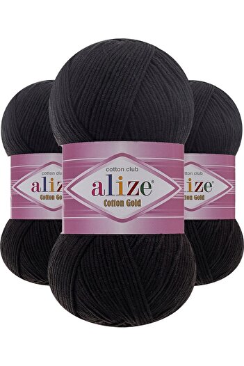 Alize Cotton Gold 60 (siyah) Amigurumi Ipi 1 Adet