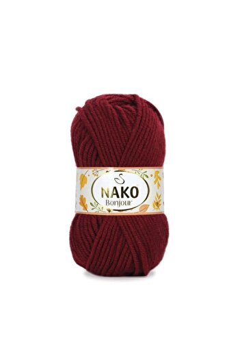 NAKO Bonjour 2581 Cherry Hand Knitting Threads Vest Cardigan Floss Scarf Sweater Thread