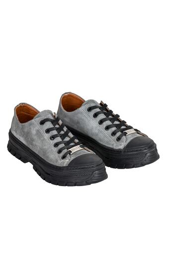 NOOSY Genuine Leather Gray Women's Sneakers