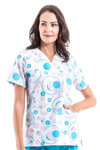 Trendform Nurse Uniform Bitter Almond Pattern