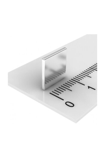 Dünya Magnet 50 Adet 10x10x1 Süper Güçlü Kare Neodyum Mıknatıs Magnet (50'li Paket)